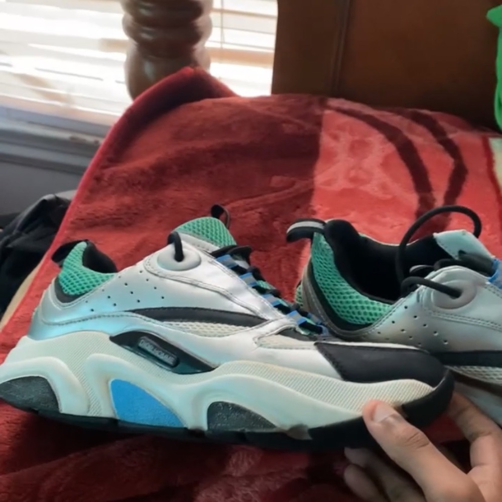 I am selling the shoes so I can pay off my rent